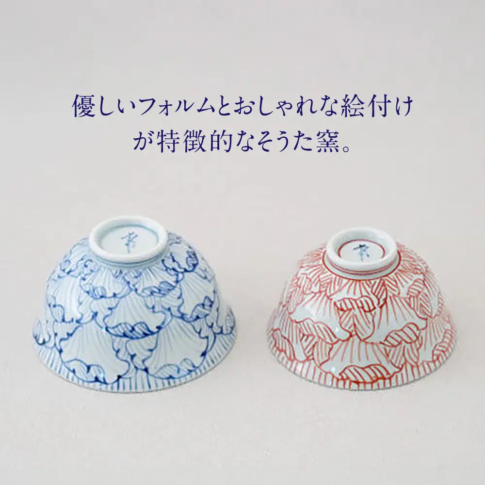 【有田焼】花弁紋飯碗2点 / 食器 有田焼 / 佐賀県 / 株式会社まるぶん [41APCD097]
