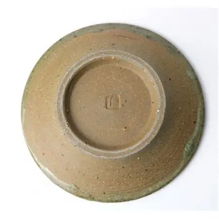 伝統のやちむん　灰釉 5寸丸皿 ペア　【仁陶器工房】【1724486】