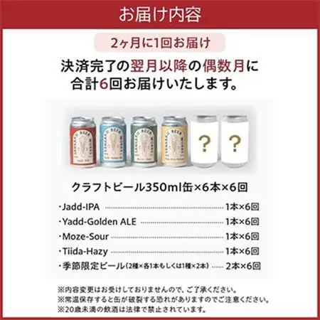 【発送月固定定期便】Sankaku Beer Works クラフトビール定期便全6回【配送不可地域：離島】【4084792】