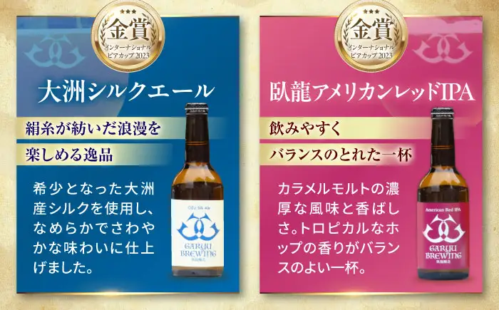 クラフトビール【全3回定期便】飲み比べ6種セット 計6本　愛媛県大洲市/株式会社　アライ[AGAY066]