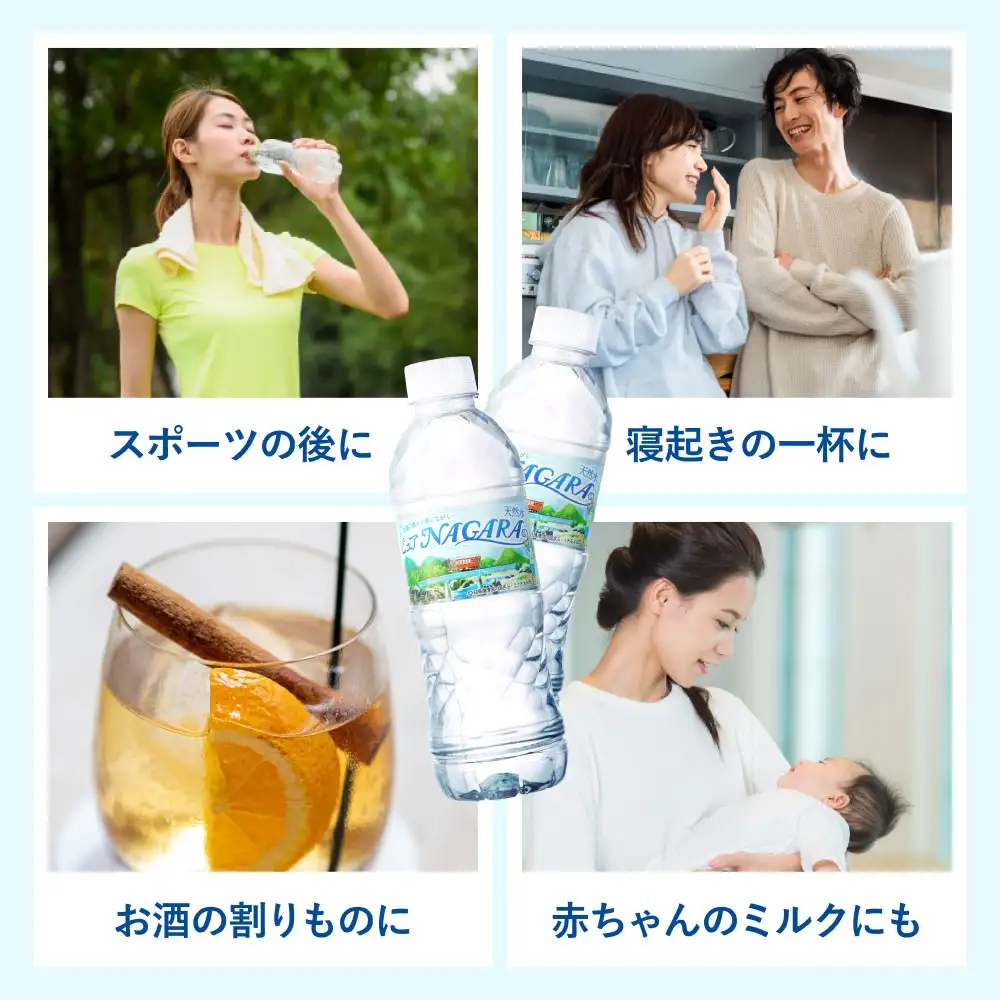 500ml×24本×1ケース ナチュラルミネラルウォーター ピュアNAGARA