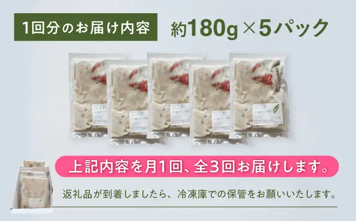 【全3回定期便】グリーンカレー 約180g×5パック 計900ｇセット 【SOUP LAB】[AYAK014]