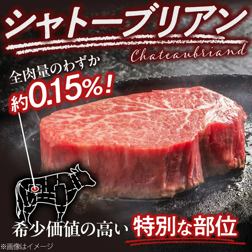 【希少部位！】博多和牛 シャトーブリアン 150g×10枚 （計1.5kg）吉富町/肉のくまもと屋[BGBY041]