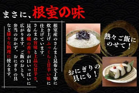 【北海道根室産】さんまと昆布の佃煮140g×10瓶 B-50019