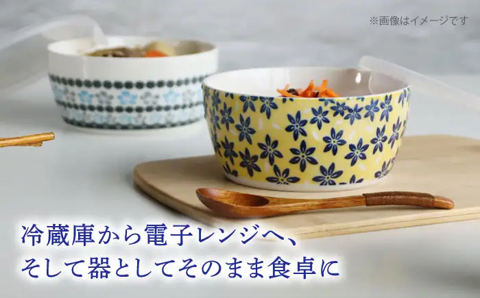 【美濃焼】 ポタリーフィールド レンジパック 5点セット 【株式会社二幸】 保存容器 パックボウル 食器セット[MCZ175]