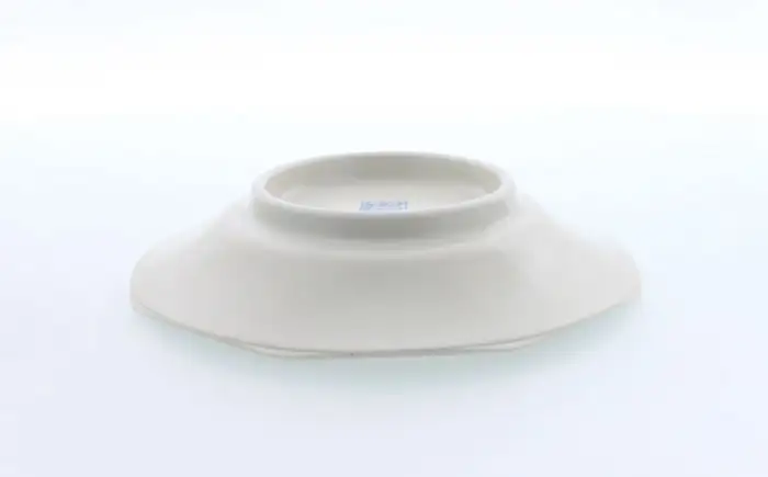 【美濃焼】中華 雷紋龍 八角シューマイ皿 4点セット【カネ定製陶】 中華食器 プレート レトロ[MEI274]