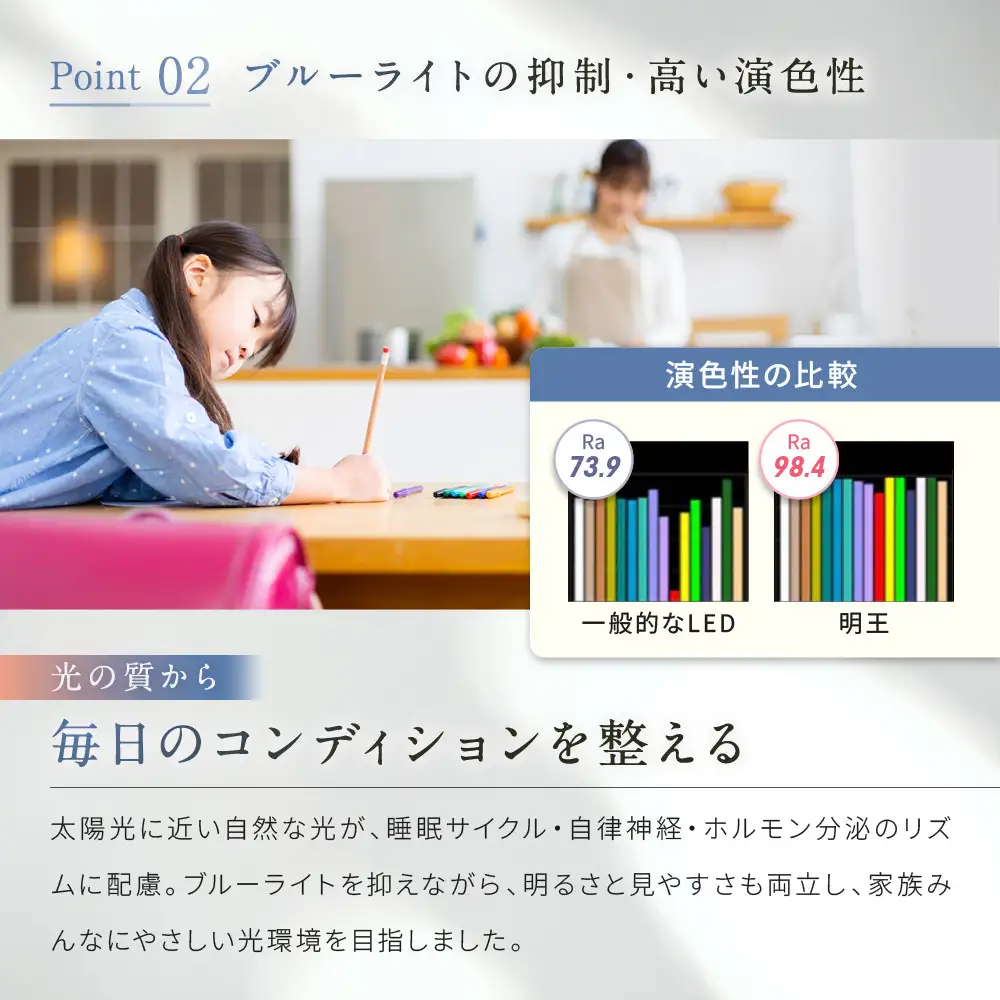 陽光LED照明　明王 心身の様々な不調を改善し健康になる照明
