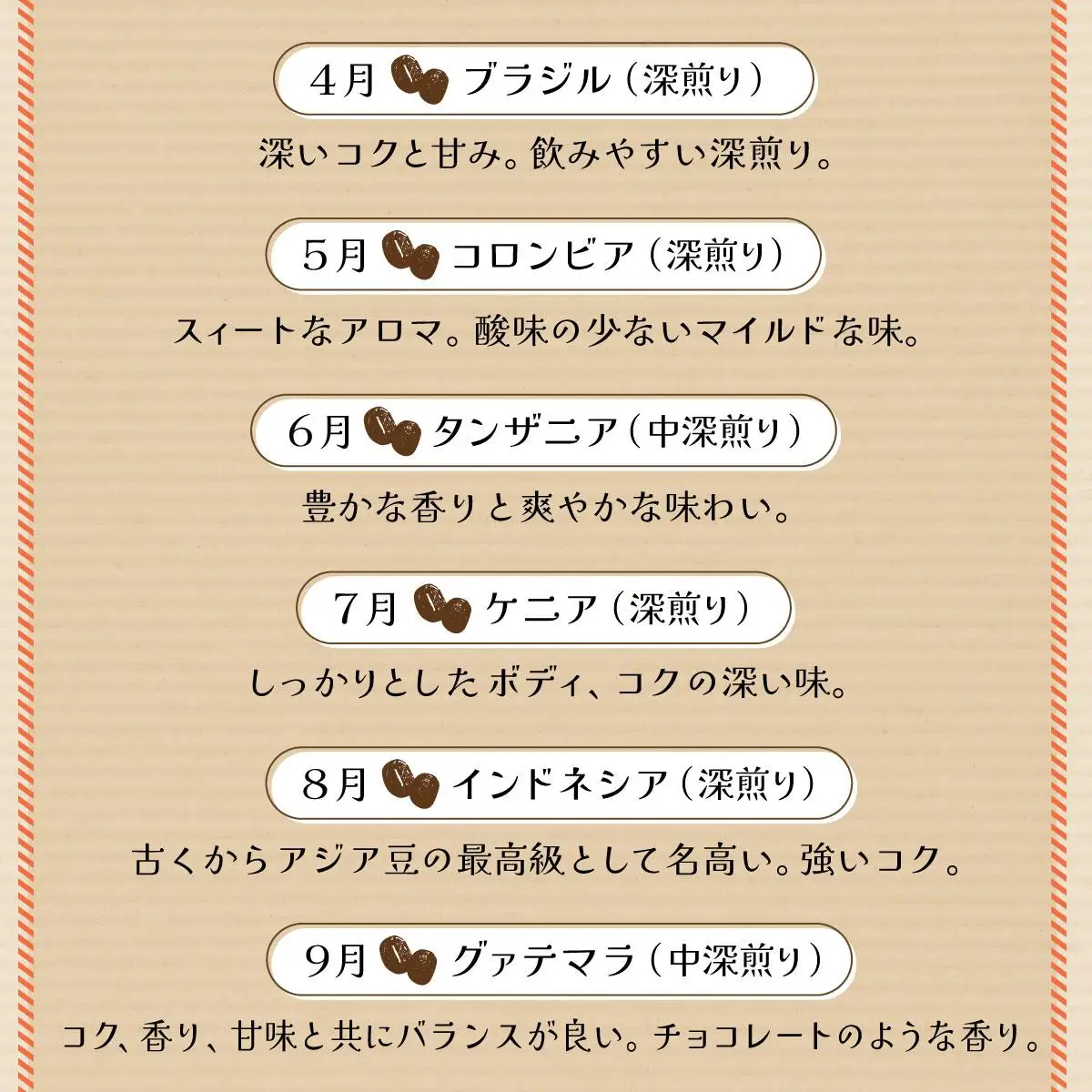 ＜定期便・全12回＞世界を夢見るコーヒー【豆】500g