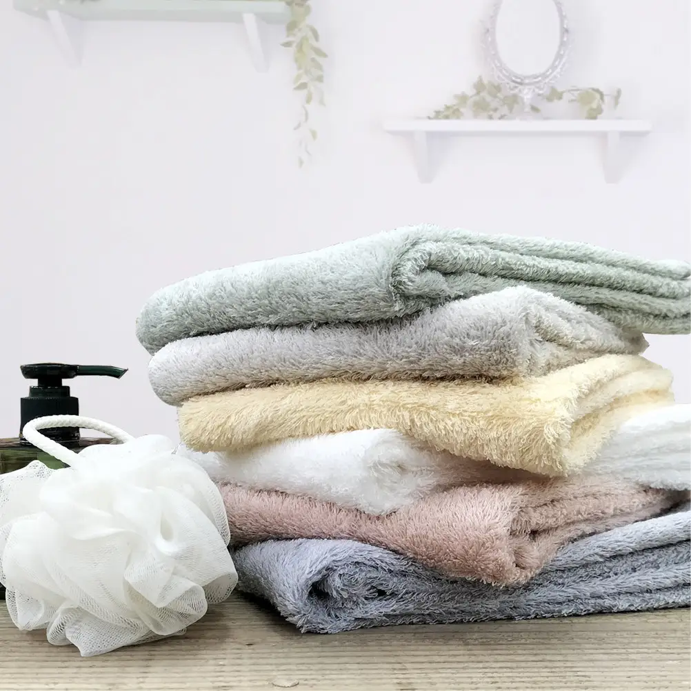 【フェイス6枚組】『贈り物に』ボックス入りオーガニックコットンタオル（33×100cm）やわよりF6-ST