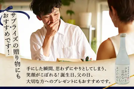 落書き焼酎 『わんぱくな人がのむ焼酎 ～ 少年の心を忘れないにもほどがある』 720ml 25度 015-0706