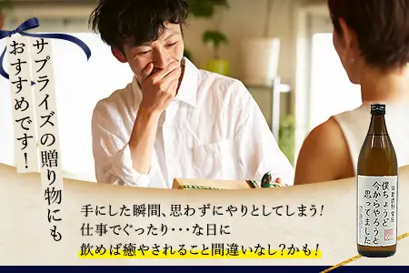 落書き焼酎 【僕ちょうど今からやろうと思ってました】 900ml 25度 米焼酎 015-0709
