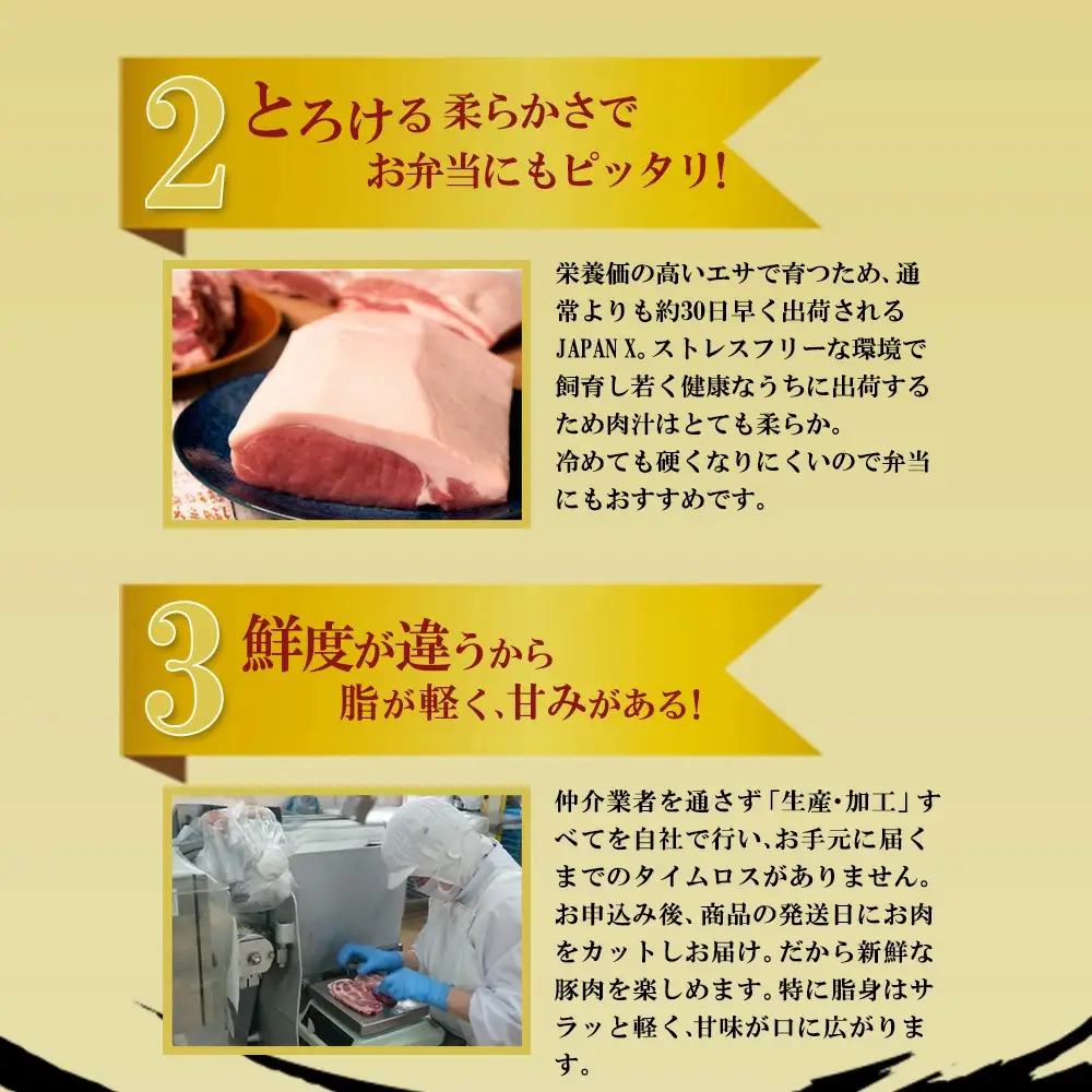 JAPAN X 豚小間切り落とし/計1.8kg　【04301-1032】 豚肉 豚 ブランド豚 小分け 豚こま 豚小間 切落し ジャパンエックス 蔵王 人気