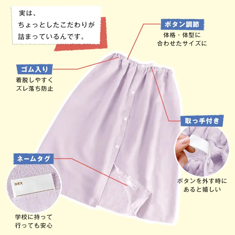 スピードライ キッズラップタオル ブルー