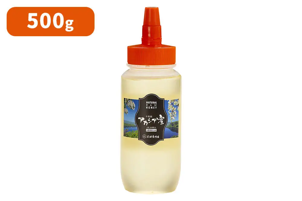 《先行受付》【新蜜】はちみつ 天然十和田 アカシア蜂蜜 500g+TASTING HONEY ひとくちはちみつ 岩蜜 8本セット