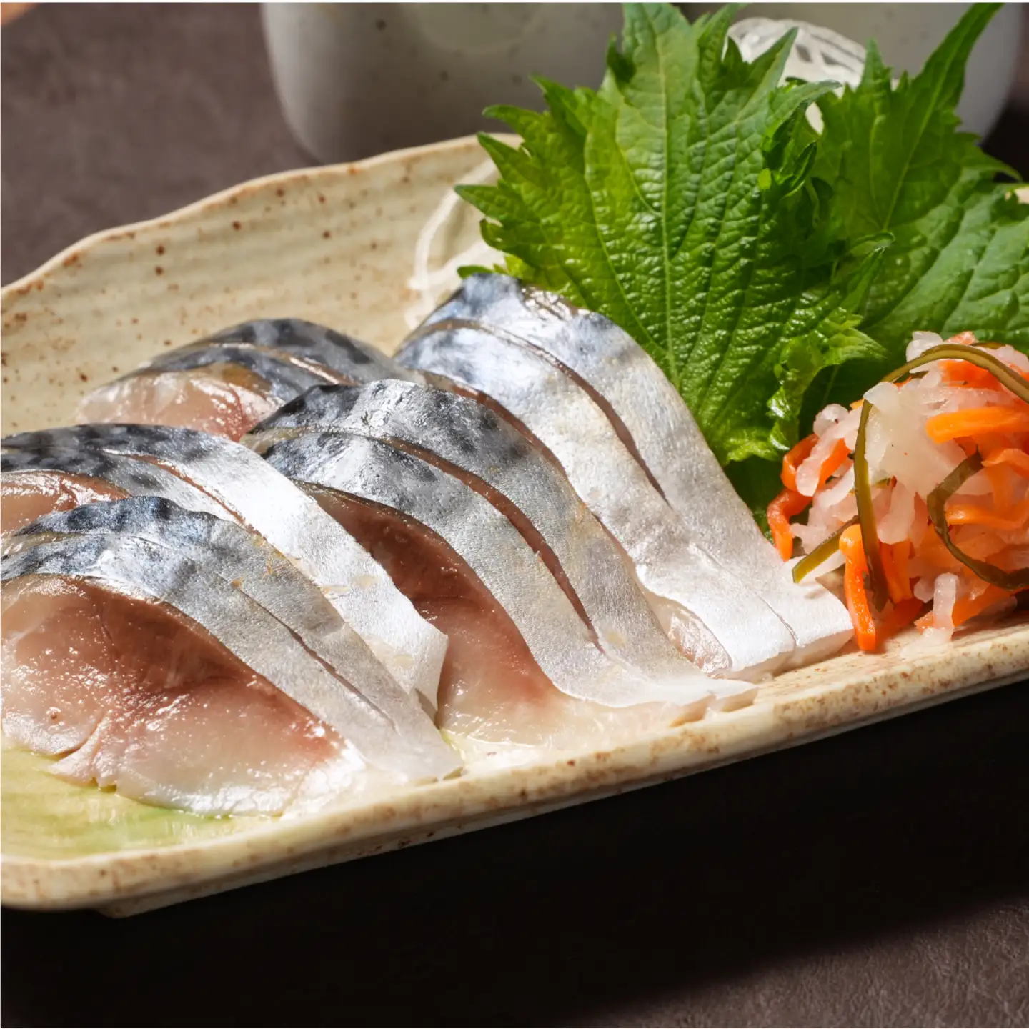 しめさば 根菜 添え 6枚 さば