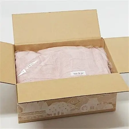 コーマ糸を使った綿100%4重ガーゼケット　ピンク【1052955】