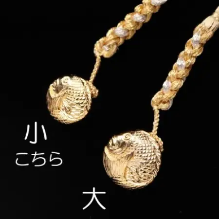 【和の彩 wanoiro】 K18『丸い鯛金 小』縁起物の根付ジュエリー 659-925【配送不可地域：離島・沖縄県】【1534385】