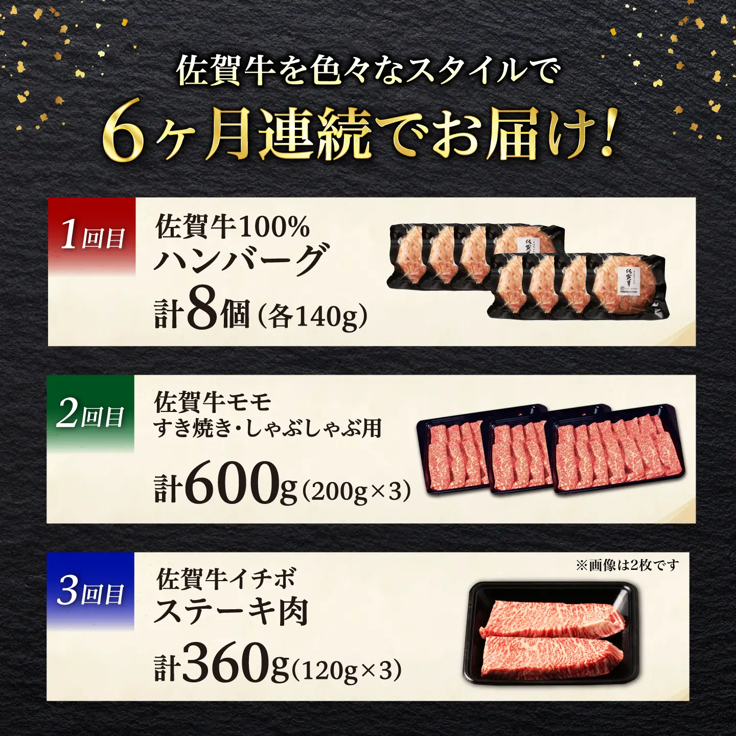 【6回定期便】佐賀牛プレミアム定期便（寄附金額 20万円コース）/ナチュラルフーズ[UBH126]