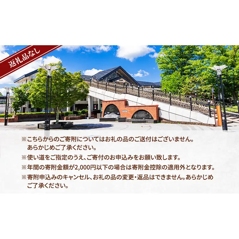 【返礼品なし】長野県軽井沢町 寄附のみの応援受付 1,000円コース（返礼品なし 寄附のみ 1,000円）