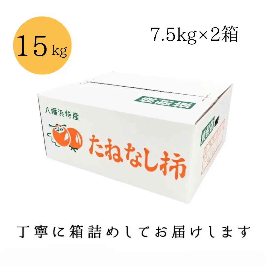《秋の味覚 種なしで食べやすい》愛媛八幡浜産 ひらたねなし柿 訳あり15kg【H20-28】【1323617】 YWTI023
