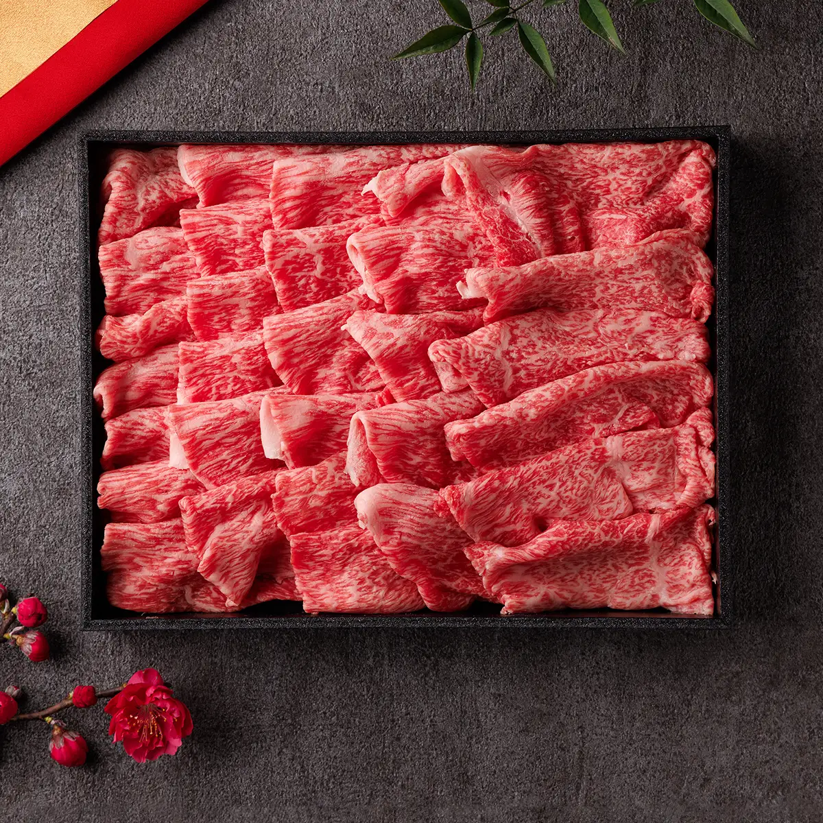 牛肉 すき焼き 切り落とし 1kg 黒折箱入り 神戸牛 和牛セレブ 58-37