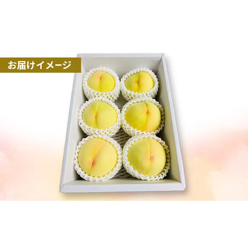 桃 白桃 岡山県産 約2kg(6個～8個) 果物 フルーツ 桃 もも モモ 国産 岡山 数量限定