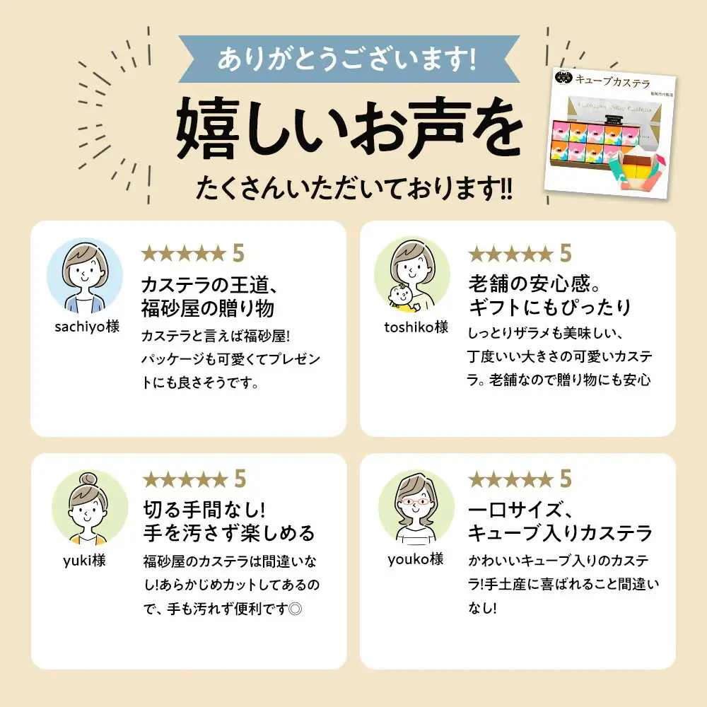 【定期便全3回】【カステラ本家福砂屋 福岡市内製造】 キューブカステラ10個入 | 菓子 おかし スイーツ デザート 食品 人気 おすすめ 送料無料