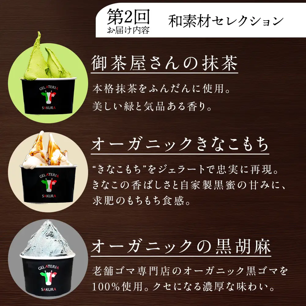 【頒布会4ヵ月】幸せな牛のミルクからできたジェラート パティシエおすすめ6個セット（２）＜㈱SAKURA STYLE＞