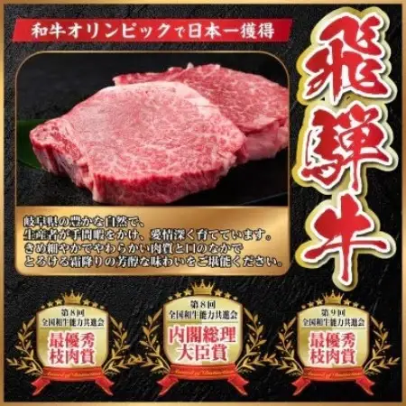 飛騨牛 ヒレ焼肉 約1kg(約500g×2)タレ付き【冷蔵便】A4～A5等級 黒毛和牛【配送不可地域：離島】【1732675】