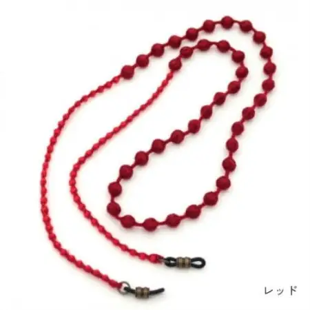刺繍グラスコード　レッド【1726155】