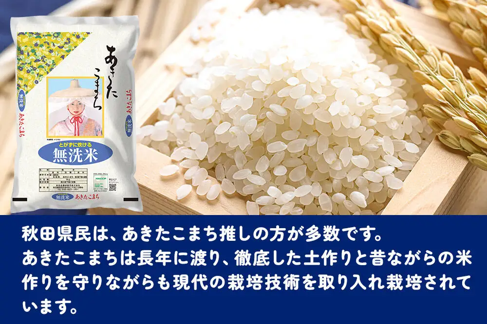 西武秋田店がおすすめする秋田の推し 秋田県産 あきたこまち【無洗米】10kg（5kg×2袋）