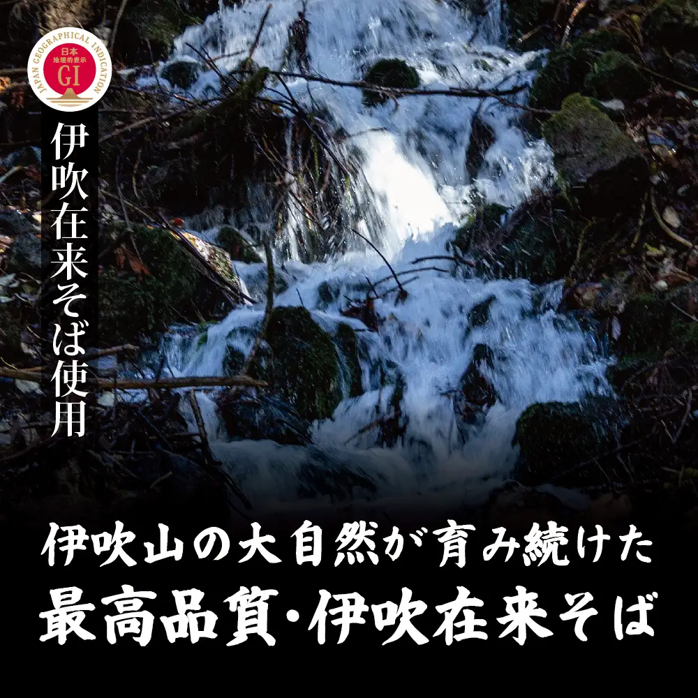 献上伊吹蕎麦　つる亀庵の伊吹蕎麦 6人前（1人前100g 2袋入×3箱）　蕎麦 ソバ そば 半生 伊吹蕎麦 伊吹そば 伊吹在来そば 麺類 小分け 個包装 滋賀県 米原市