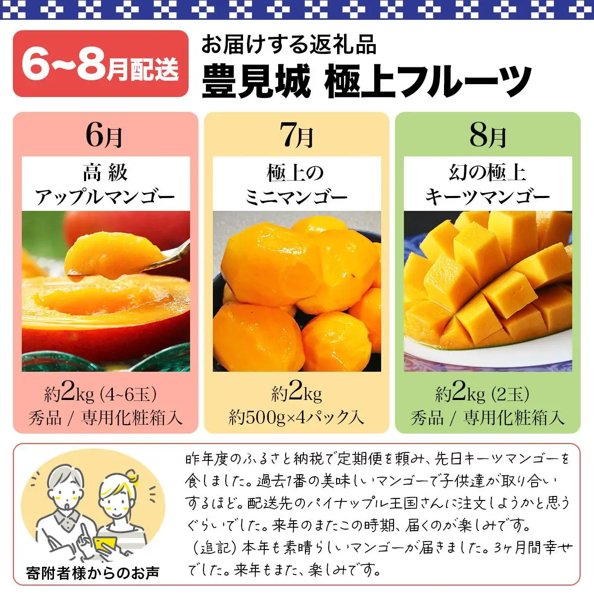「マンゴーの里とみぐすく」からお届けする～大人のマンゴー堪能便（6月～12月全7回）TE013