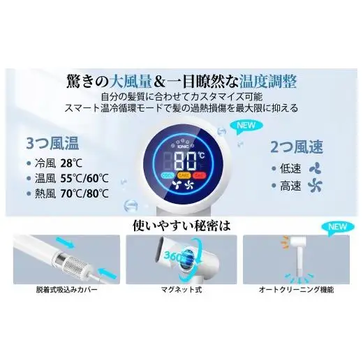 ブラシレス モータードライヤー RUNCTY【ホワイト】