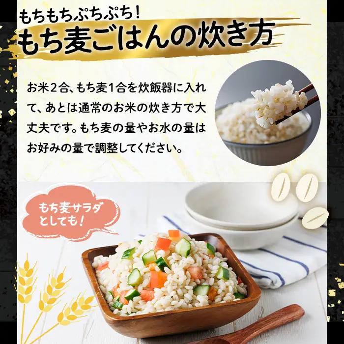 ＜定期便・総計4回＞大分県産もち麦 キラリモチ(総計20kg(5kg×4回(3ヶ月毎))ダイエット 健康 業務用【212400100】【天峯ファーム】