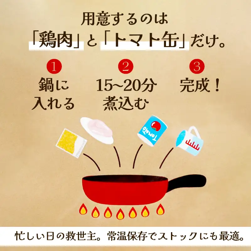 チキンカレー スパイス 【辛口】 6袋セット
