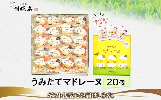 胡蝶庵　うみたてマドレーヌ　20個セット