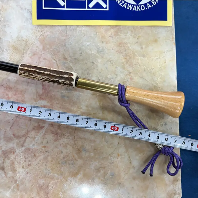 丹沢湖ベース 火吹き棒 単品　2本つなぎ【 鹿角 火吹き棒 火吹棒 ハンドメイド アウトドア キャンプ ソロキャンプ バーベキュー 神奈川県 山北町 】