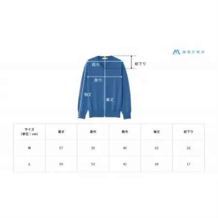 【el alto×藤巻百貨店】エキストラファインウール Vネックニット(モロカンブルー)Mサイズ【1732704】
