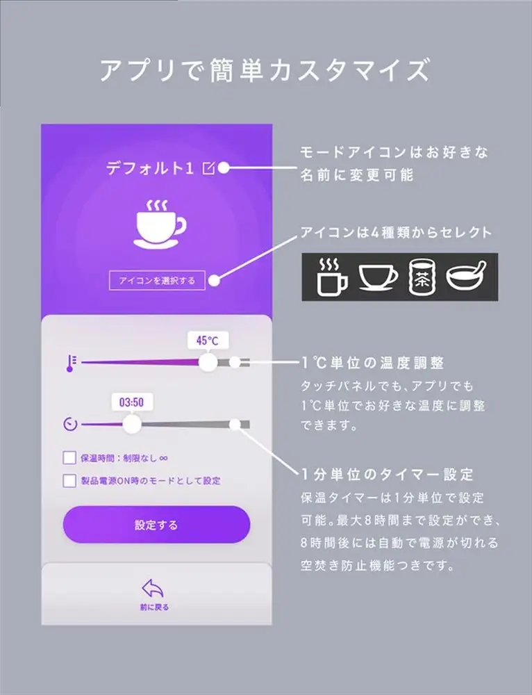 CIO 保温マグカップ カップウォーマー  ワイヤレス充電器 MugWarmer 2 ブラック [2666]