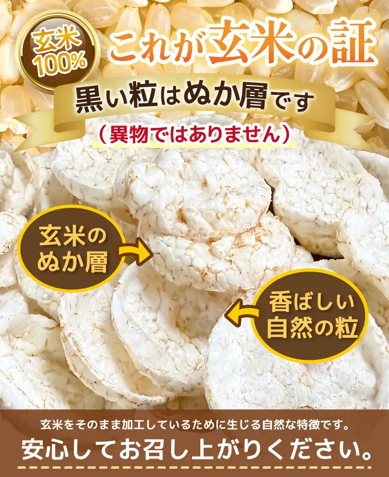 【素材のまま】国産無添加 玄米ポン おやつ シリアル  40g×10袋  ノンフライ コシヒカリ【玄米】 [e35-a052]
