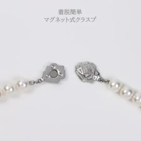 【RoseYumiRose】9mm＆10mmパール2点セット(ネックレス/イヤリング)ホワイト【配送不可地域：沖縄県】【1734222】