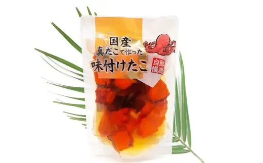 【4ヶ月定期便】国産味付けたこ 計20パック  1回あたり約900g （ 約180g×5パック ） タコ たこ 魚介類