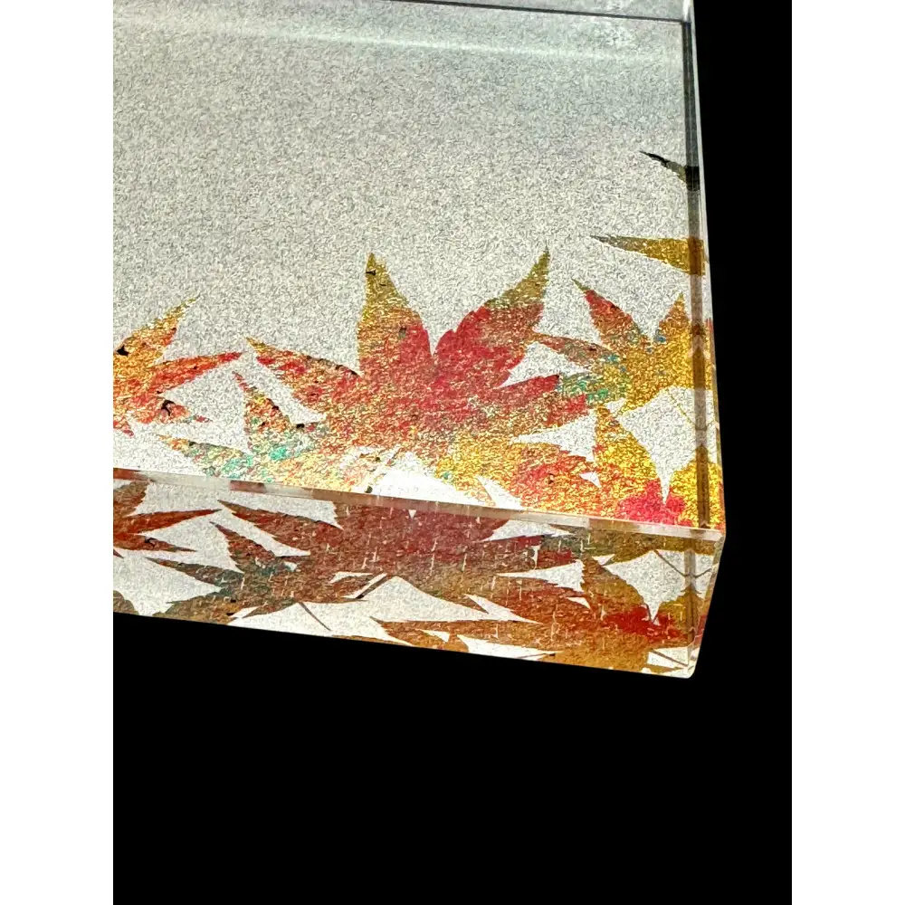 すし下駄 紅葉 梨地ホワイト ［NF292］