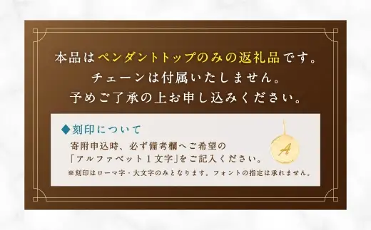 K18 イニシャルコインペンダントトップ ペンダントトップ イニシャル刻印 イニシャルコイン アクセサリー ジュエリー ペンダント イエローゴールド 贈り物 贈答品 プレゼント ギフト
