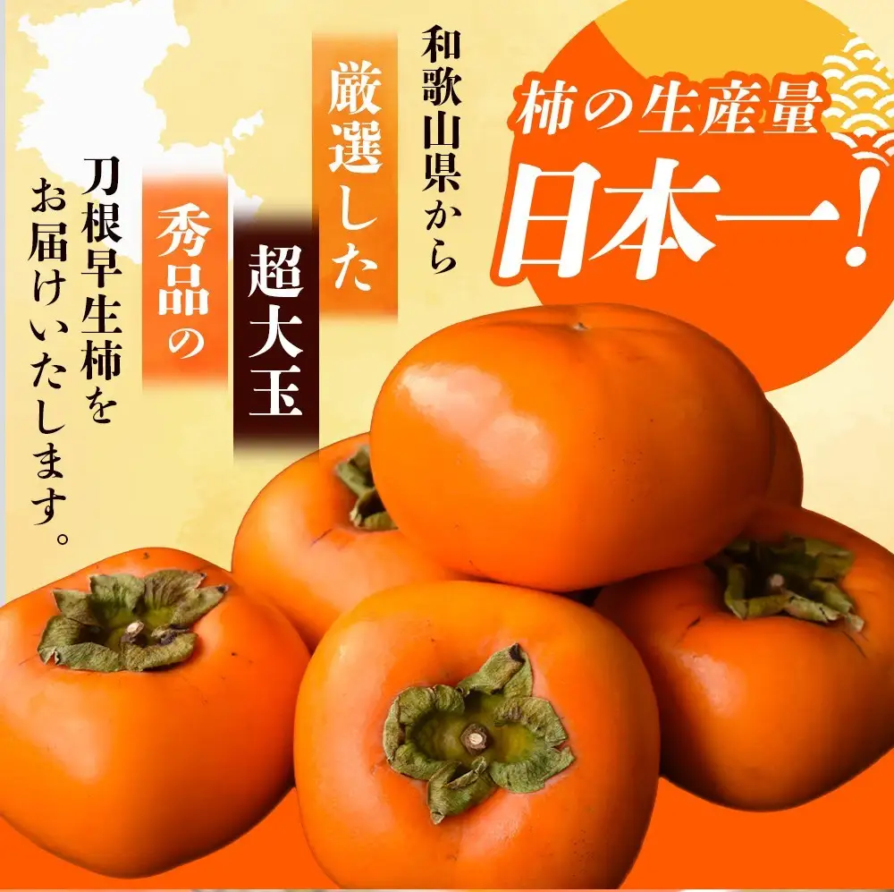 【先行予約】柿 種無し 赤秀品 超大玉 約1.8kg 5～6個 【2026年9月下旬から10月下旬頃発送】｜柿 果物 フルーツ 赤秀品 超大玉 【BK004-kgr003A】