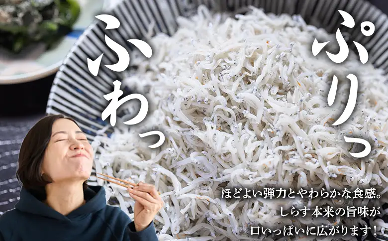 しらす 小分け パック 【天使の宝石】特選 釜揚げしらす 計600g 300g×2パック 特製タレ付き fa-0003