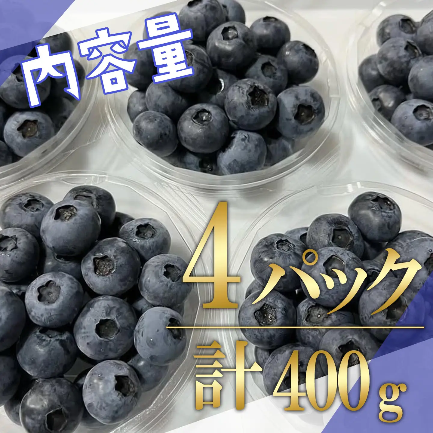 摘みたてブルーベリー 100g×4P 先行予約 ベリー