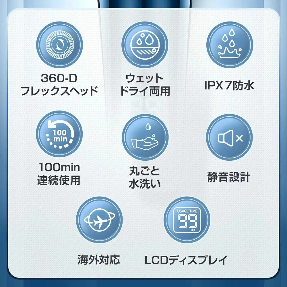 電気シェーバー  ネイビー fk-373