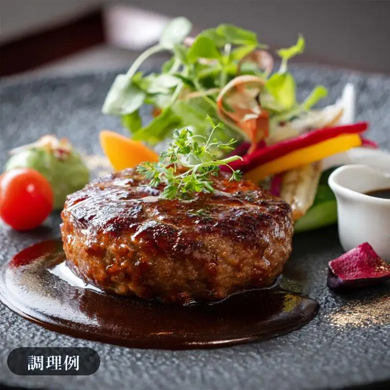 AH01-033 千葉県産牛 熟成牛肉100% 手ごねハンバーグステーキ（つなぎ不使用） 180g×4個